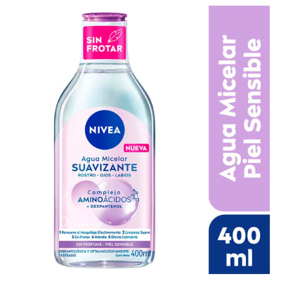 Nivea Agua Micelar Bifásico Suavizante Botella 400ml