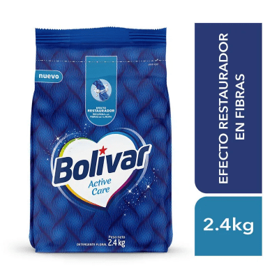 Bolívar Detergente Polvo Active Care Bolsa 2.4kg