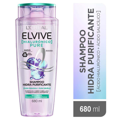 Elvive Shampoo Hidra Purificante Frasco 680ml