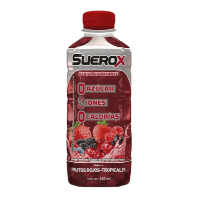 Suerox Bebida Rehidratante Sabor a Frutos Rojos-Tropicales Botella 630ml