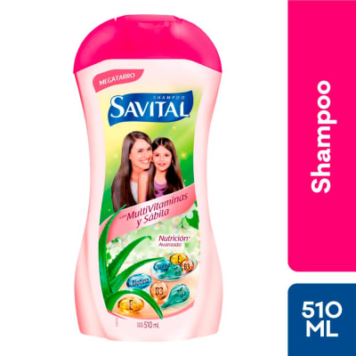 Savital Shampoo MultiVitaminas y Sábila Frasco 510ml