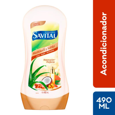 Savital Acondicionador Multióleos y Sábila Frasco 490ml
