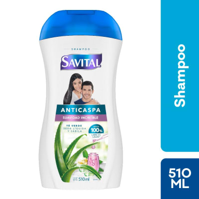 Savital Shampoo Anticaspa Suavidad Increíble Frasco 510ml