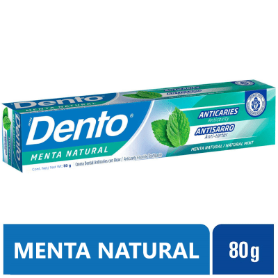 Dento Crema Dental Menta Natural 80gr1