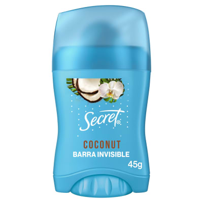 Secret Desodorante Barra Invisible Coconut Frasco 45gr1