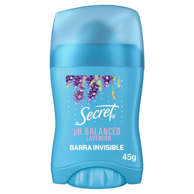 Secret Desodorante Barra Invisible pH Balanced Lavender Frasco 45gr