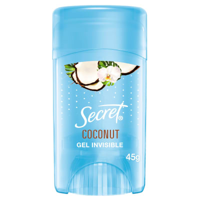 Secret Desodorante Gel Invisible Coconut Frasco 45gr
