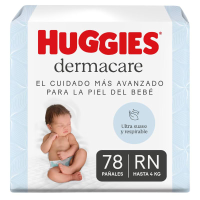 Huggies Pañal Dermacare Talla RN Bolsa 78und1