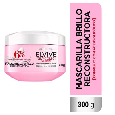 Elvive Mascarilla Brillo Reconstructora Pote 300gr