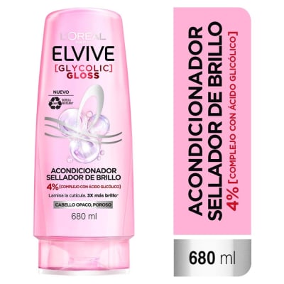 Elvive Acondicionador Sellador de Brillo Frasco 680ml