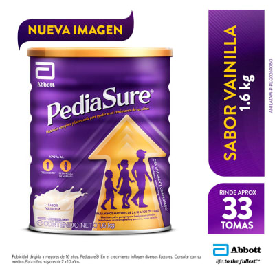 Pediasure Sabor Vainilla Lata 1.6kg1