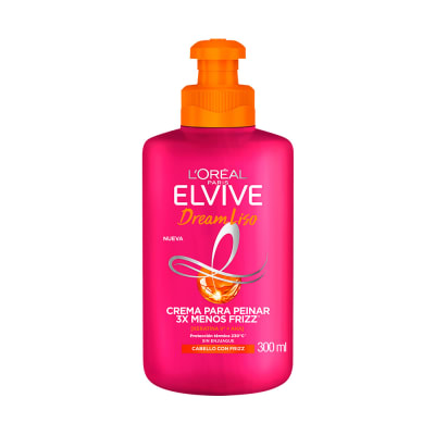 Elvive Crema Para Peinar 3X Menos Frizz Frasco 300ml