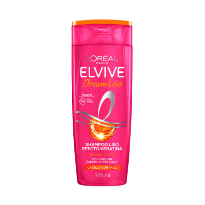 Elvive Shampoo Liso Efecto Keratina Frasco 370ml