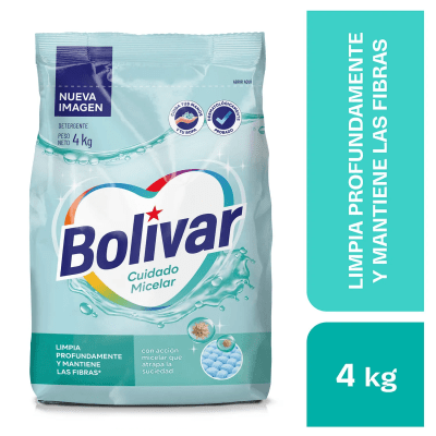 Bolívar Detergente Polvo Cuidado Micelar Bolsa 4kg1