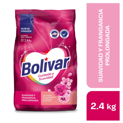 Bolívar Detergente Polvo Cuidado y Suavidad Bolsa 2.4kg