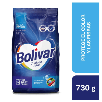 Bolívar Detergente Polvo Cuidado Total Bolsa 730gr