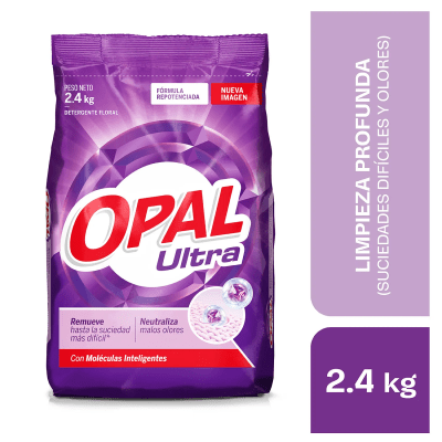 Opal Detergente Polvo Ultra Floral Bolsa 2.4kg