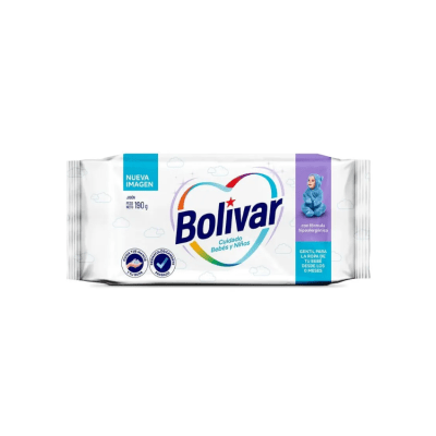 Bolívar Jabón Cuidado Bebés y Niños Barra 190gr