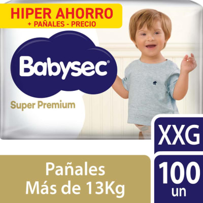Pañales Babysec Super Premium Talla XXG