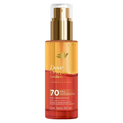Óleo + Sérum Bifásico Capilar Dove Reparación UV Brillo + Ferúlico1