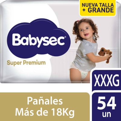 Pañales Babysec Super Premium Talla XXXG1