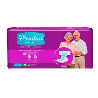 Plenitud Pañal Protect Talla M Bolsa 20und