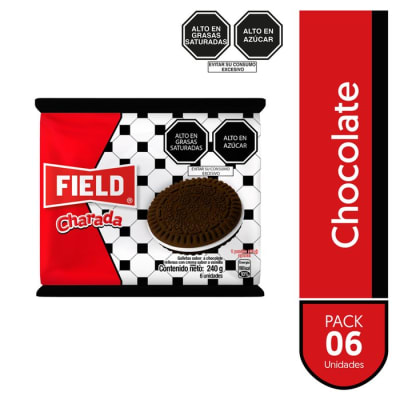 Field Galleta Charada Sabor Chocolate Pack 6und