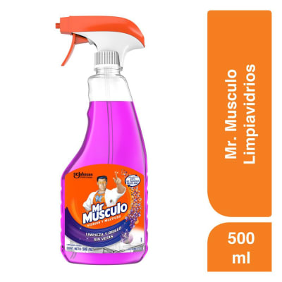 Mr Musculo Limpiador Líquido Vidrios y Multiusos Gatillo 500ml