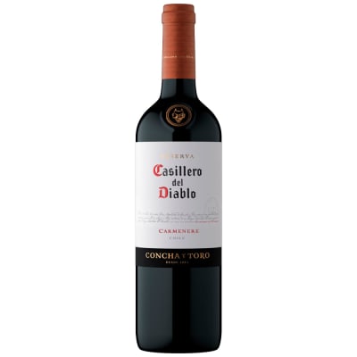 Vino Tinto CASILLERO DEL DIABLO Carmenere Reserva Botella 750ml