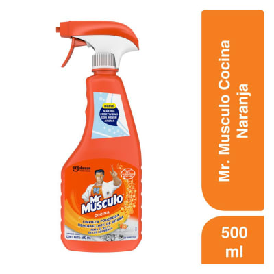 Mr Musculo Limpiador Líquido Cocina Aroma Naranja Gatillo 500ml