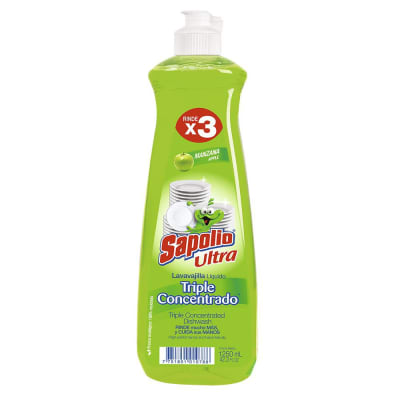Sapolio Lavavajilla Líquido Manzana 1250ml