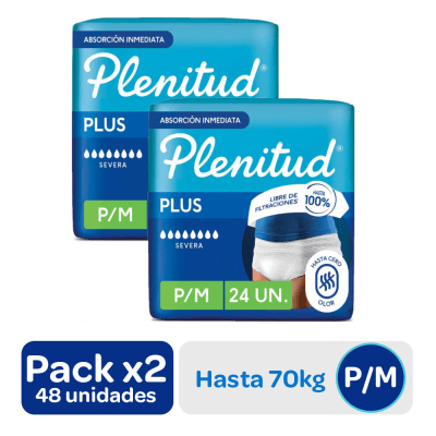 Plenitud Protect Plus Ropa Interior Desechable Talla P/M Pack 2und