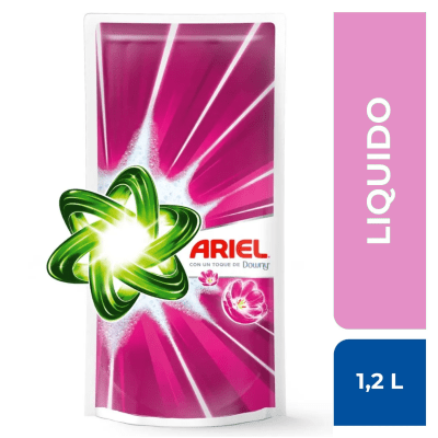 Ariel Detergente Líquido con Downy Doypack 1.2lt