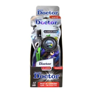 Family Doctor Pack de Carbono Cepillo + Hilo Dental 25m1