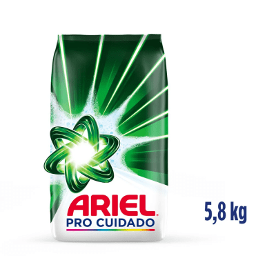 Ariel Detergente Polvo Pro Cuidado Bolsa 5.8kg