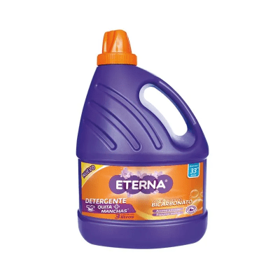 Eterna Detergente Líquido con Quitamanchas Galón 3lt