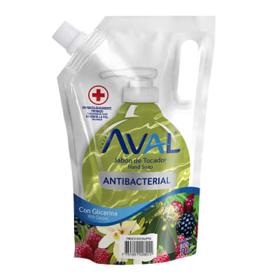 Aval Jabón Líquido Antibacterial Fresco Eucalipto Doypack 800ml