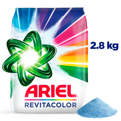 Ariel Detergente Polvo Revitacolor Bolsa 2.8kg