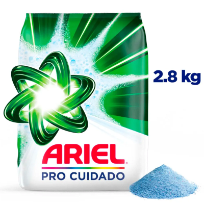 Ariel Detergente Polvo Pro Cuidado Bolsa 2.8kg