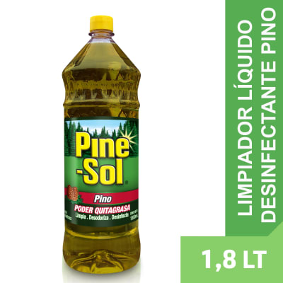 Pine Sol Desinfectante Quitagrasa Pino Botella 1.8lt
