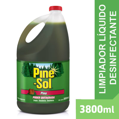 Pine Sol Desinfectante Quitagrasa Pino Galón 3.8lt