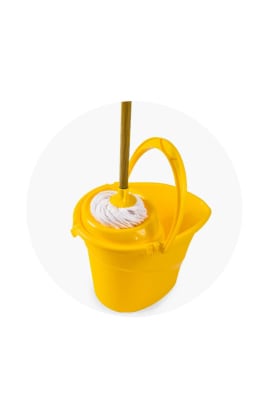 Hude Set Perico Balde 13lt + Trapeador