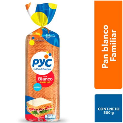 Pyc Pan de Molde Blanco Bolsa 480gr1
