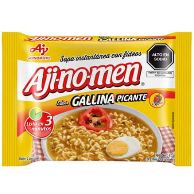 Ajinomen Sopa Instantánea Sabor Gallina Picante Bolsa 80gr