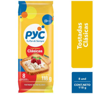 Pyc Tostadas Clásicas Bolsa 8und