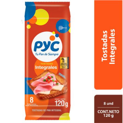 Pyc Tostadas Integrales Bolsa 8und1