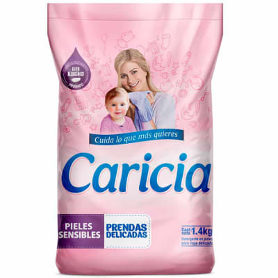 Caricia Detergente Polvo Ropa Delicada Bolsa 1.4kg1