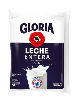 Gloria Leche Entera UHT Bolsa 800ml
