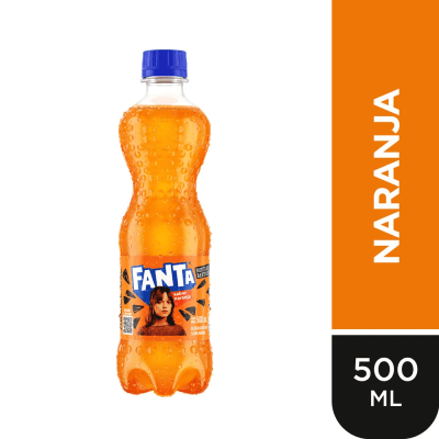 Fanta Gaseosa Sabor Naranja Botella 500ml