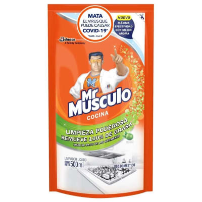 Mr Musculo Limpiador Líquido Cocina Aroma Limón Doypack 500ml1